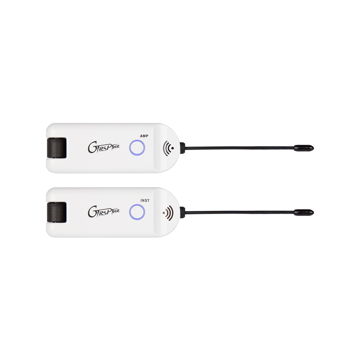 Système sans-fil GTRS GWU4 pour guitare, 4 canaux, émetteur et récepteur rechargeables, bande de fréquences UHF, blanc