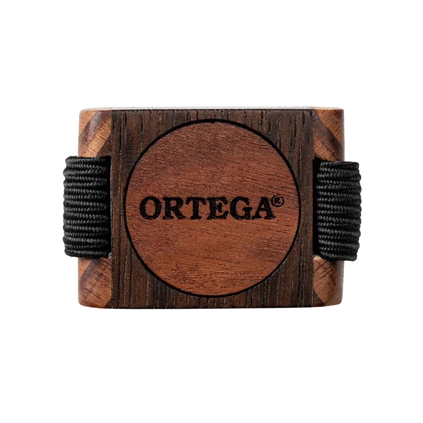 OFSW-S, shaker pour doigt bois Ortega, cassier, cèdre rouge et Tigerwood, petite taille, bande élastique, finition naturelle