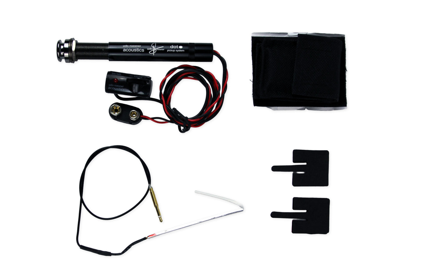 Préampli actif .DOT avec capteur piezo, pour guitares acoustiques, noir