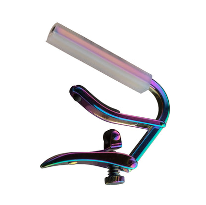 Capo Royale Paua Pearl C2P pour guitares cordes nylon (touche plate), finition titane haute-qualité, Paua Pearl