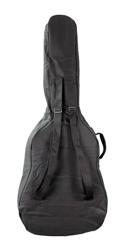 Housse guitare électrique, rembourrée 5 mm, poignée, courroies réglables, renfort à la base, poche extérieure, noir