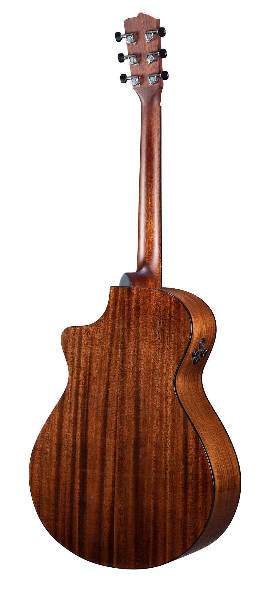 WILDWOOD PRO CONCERTO SUEDE CE, pan coupé, table acajou massif, f/e acajou massif, EQ Fishman Flex Plus-T, housse