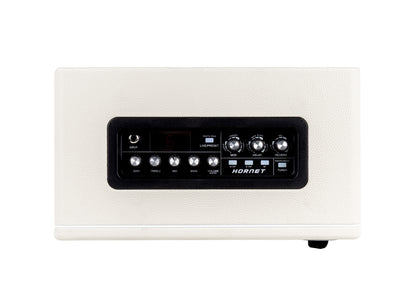 Ampli HORNET 30 WHITE, 30W, HP 8", 9 modélisations d'amplis haute-qualité, effets Modulation/Délai/Réverb, blanc