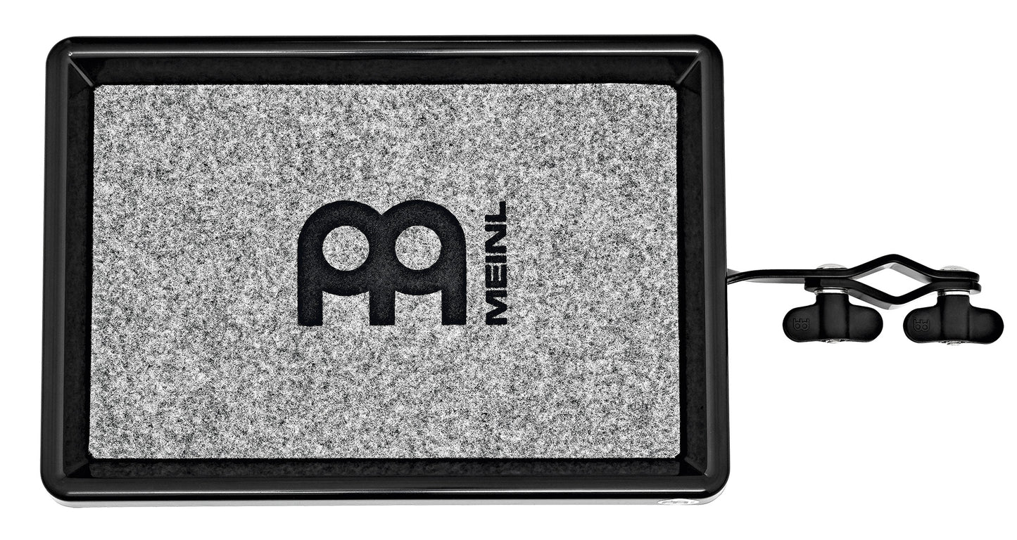 Plateau fibre petites percussions 28 x 17.8 cm, moquette antidérapante, inclinable, attache robuste, noir