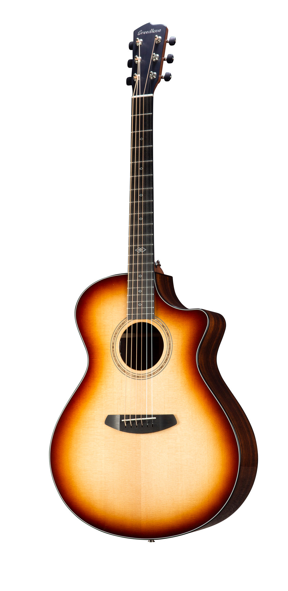 PREMIER CONCERTO BURNT AMBER CE, table épicéa Sitka massif, f/e palissandre massif, EQ LR Baggs EAS VTC, étui, burnt amber