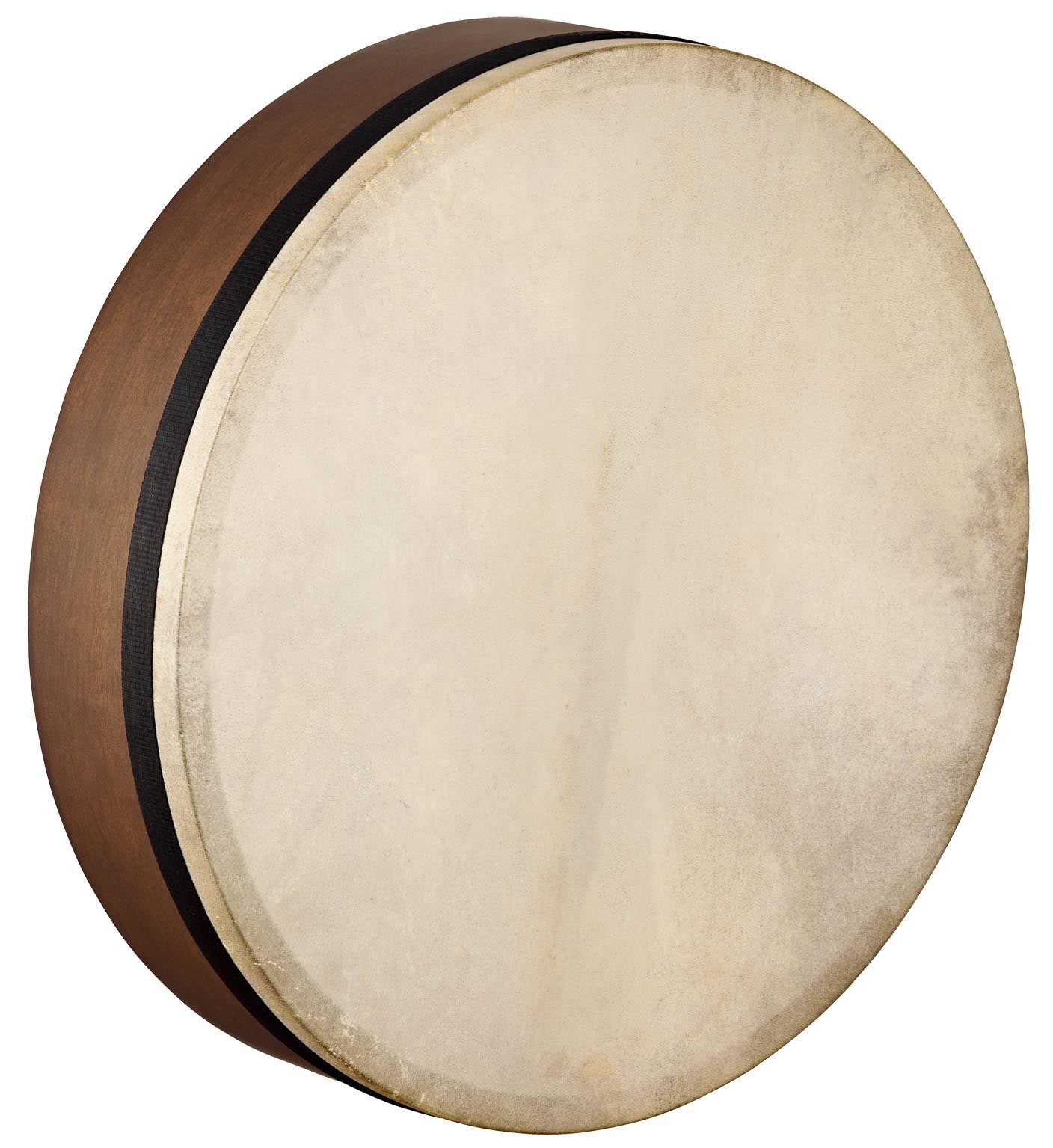Mizhar Artisan 18"x4", corps hévéa, peau chèvre sélec., accordage interne, emplacement pouce, chanfrein spécial, Walnut Brown
