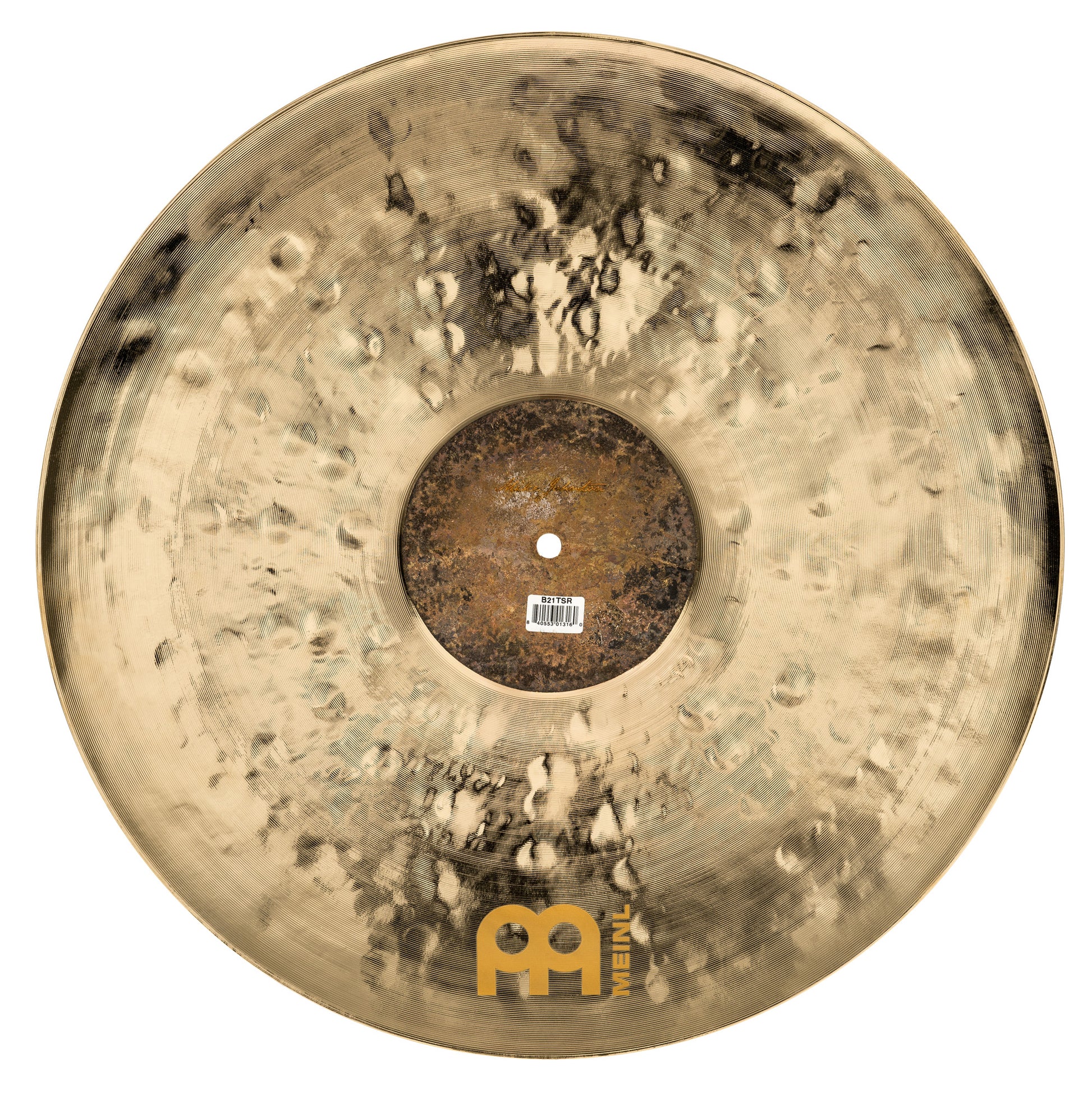 Ride Extra Dry Transition signature Make Johnston 21", Alliage bronze B20, Martelée à la main, Finition brute