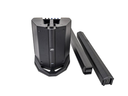 Système de sonorisation 500W, table de mixage 6 canaux, Bluetooth, subwoofer 8", sac de transport inclus, noir