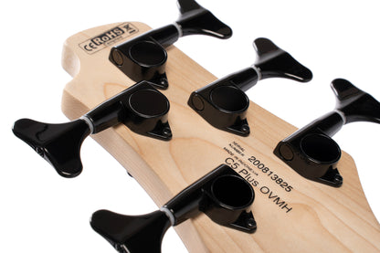 C5 Plus OVMH, corps acajou avec table ovangkol/érable, micros Bartolini MK-1 et préampli Markbass, brun antique dégradé