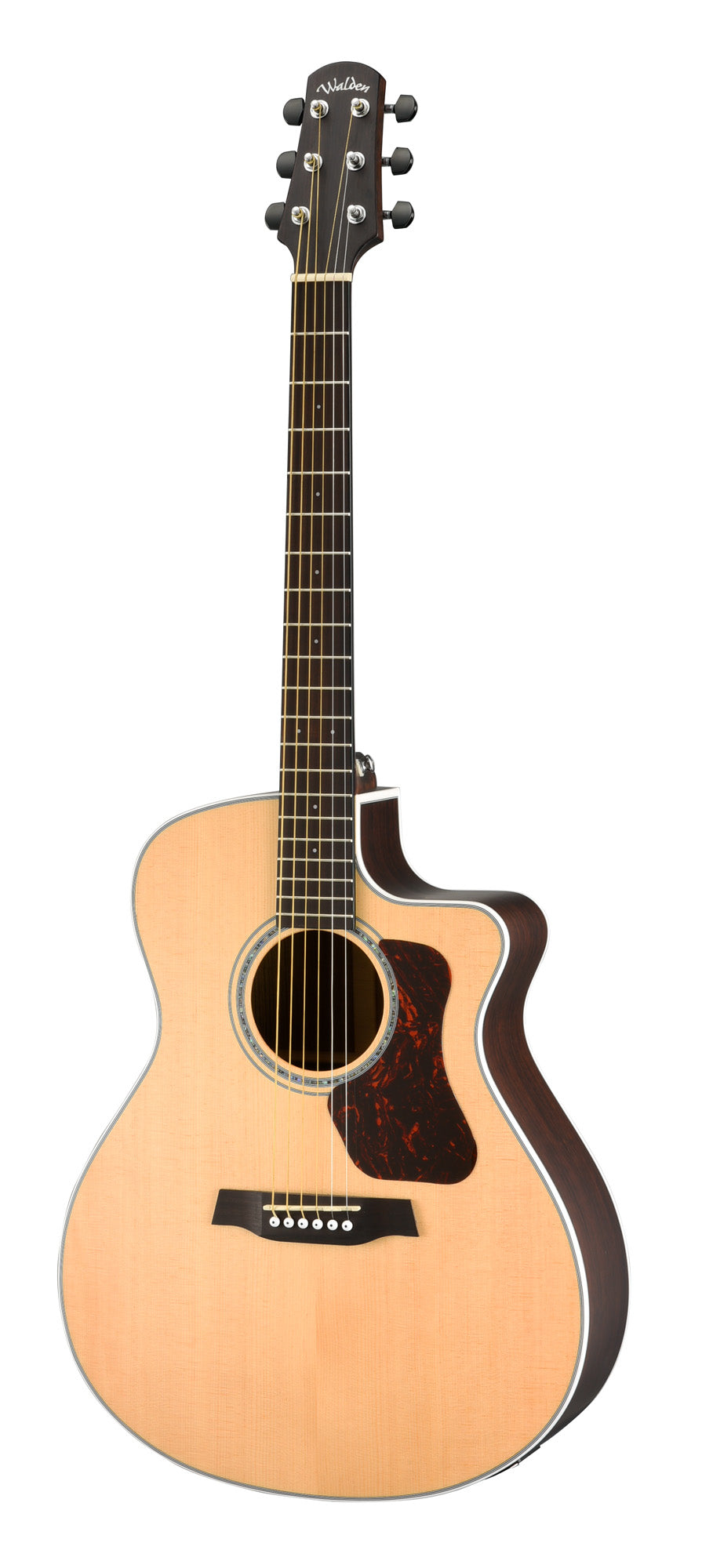 G803CEW, forme GA pan coupé, table cèdre massive, fond et éclisses ovangkol massifs, EQ Fishman Presys II, naturel satiné