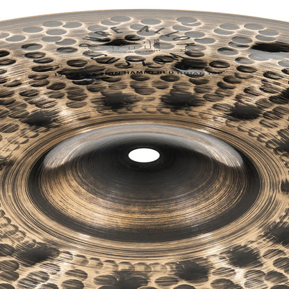 Hithat 15" Extra thin hammered Meinl Pure Alloy Custom fini smoked-bronze, brilliant