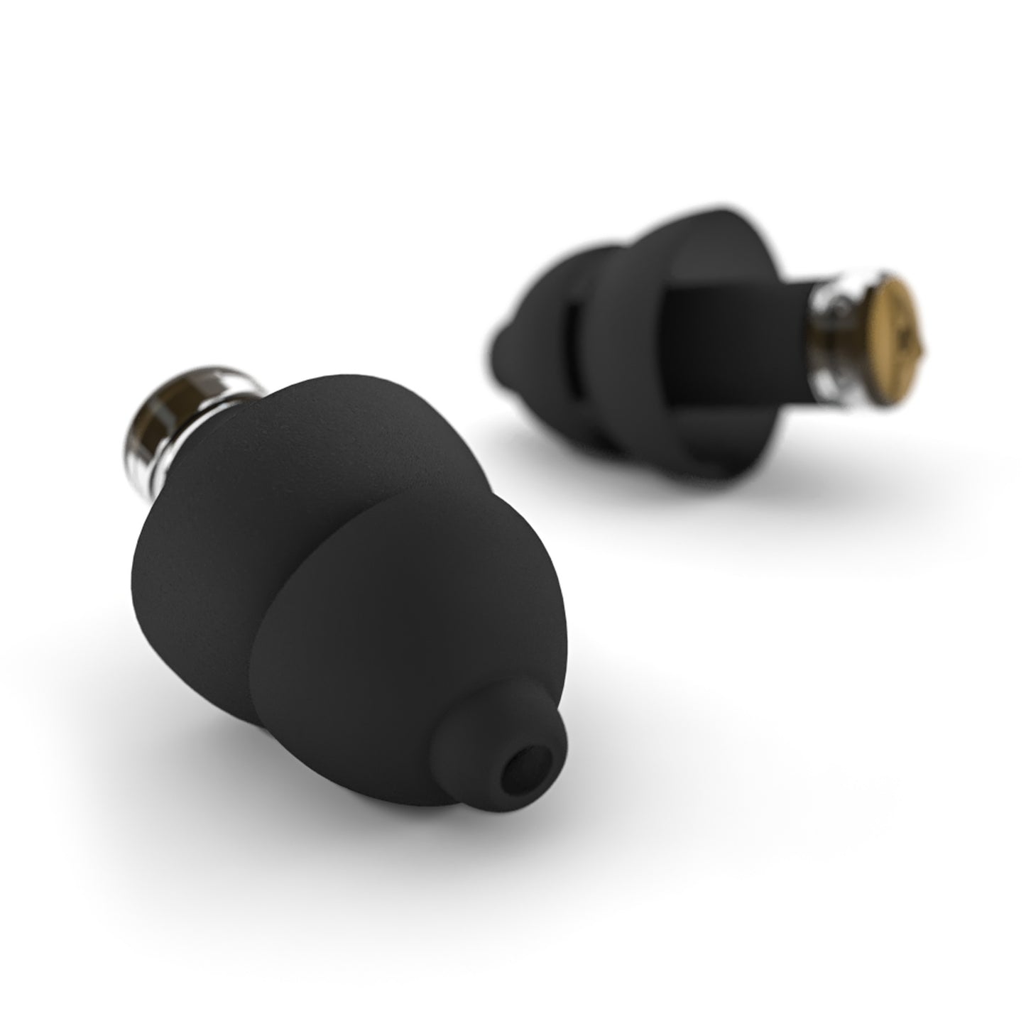 MusicSafe Pro, deux bouchons d'oreilles professionnels et un bouchon de réserve, trois paires de filtres, étui, noir