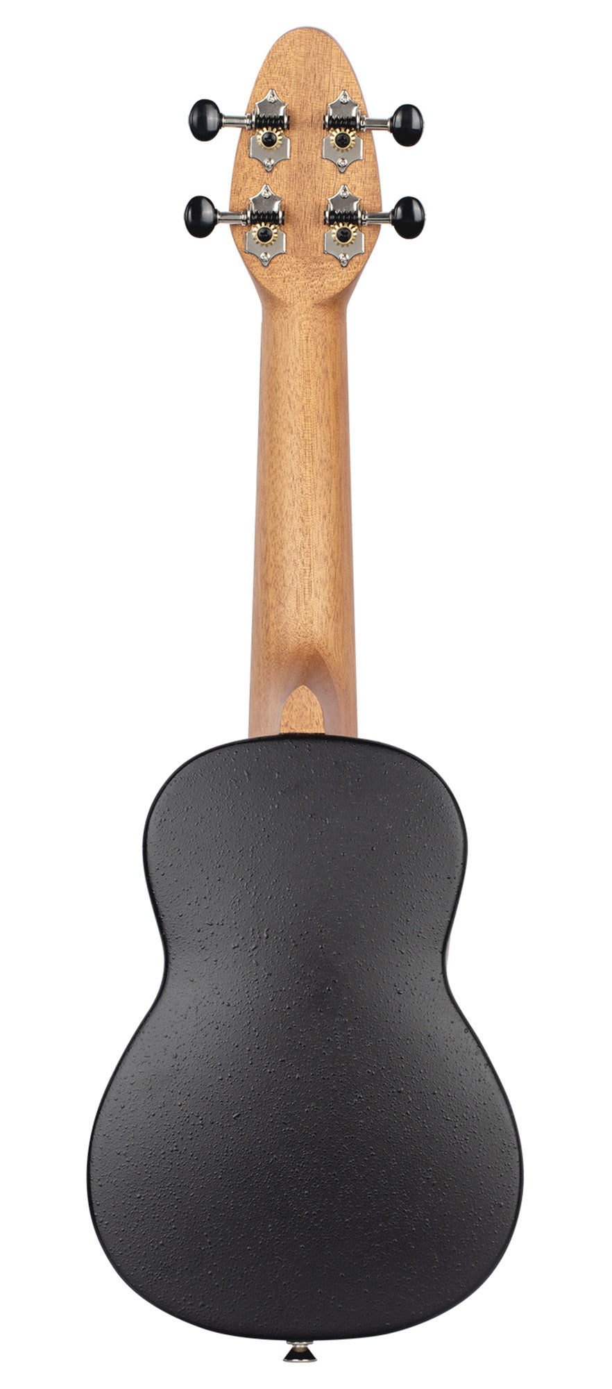 K2-MAH-L, pack ukulélé Soprano, table acajou, corps ABS galbé, manche okoumé, 12 frettes, accessoires, modèle gaucher