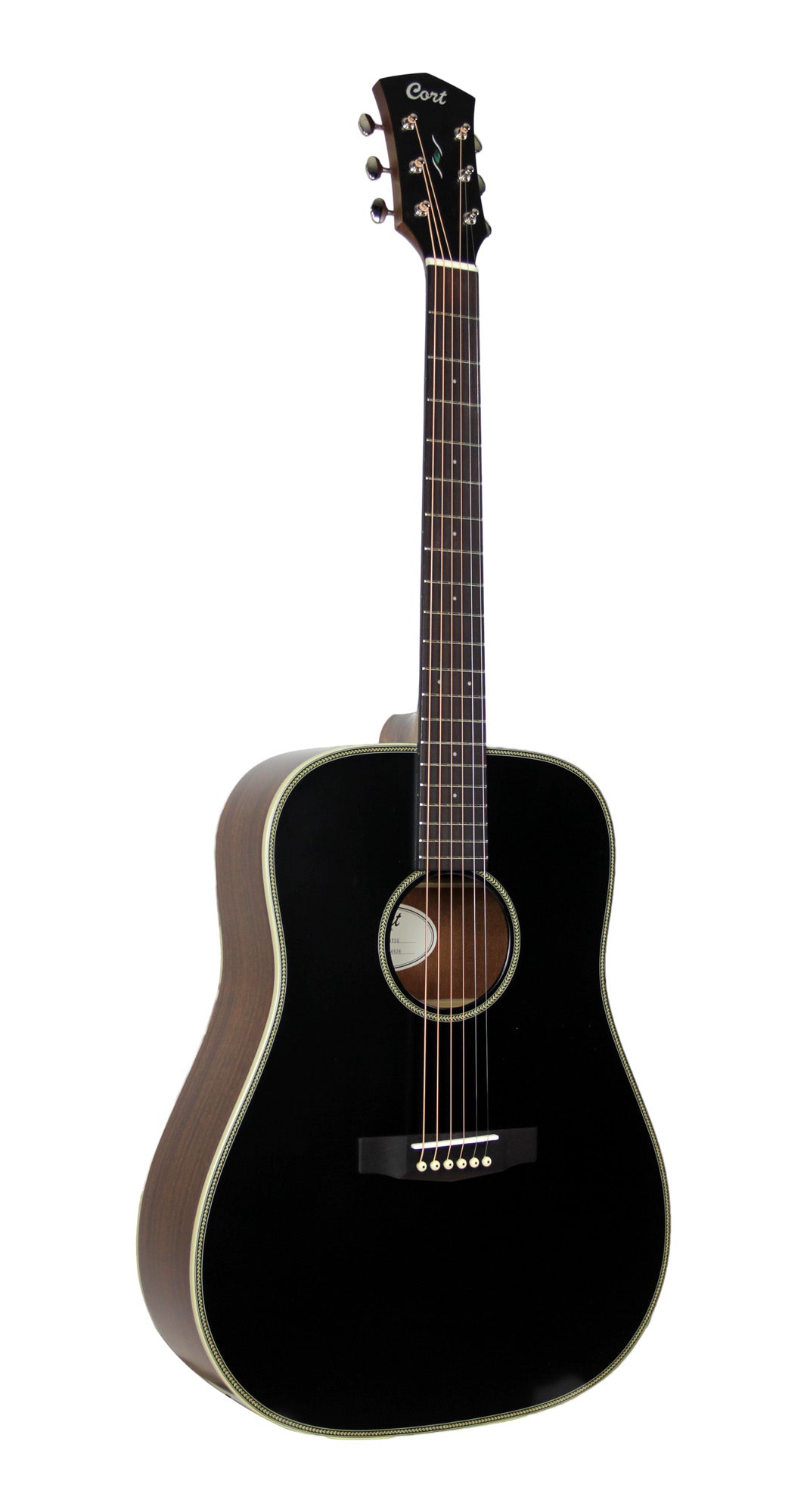 Essence D4, table épicéa Sitka massif torréfié, f/e acajou, touche & chevalet palissandre, semi brillant, table noire