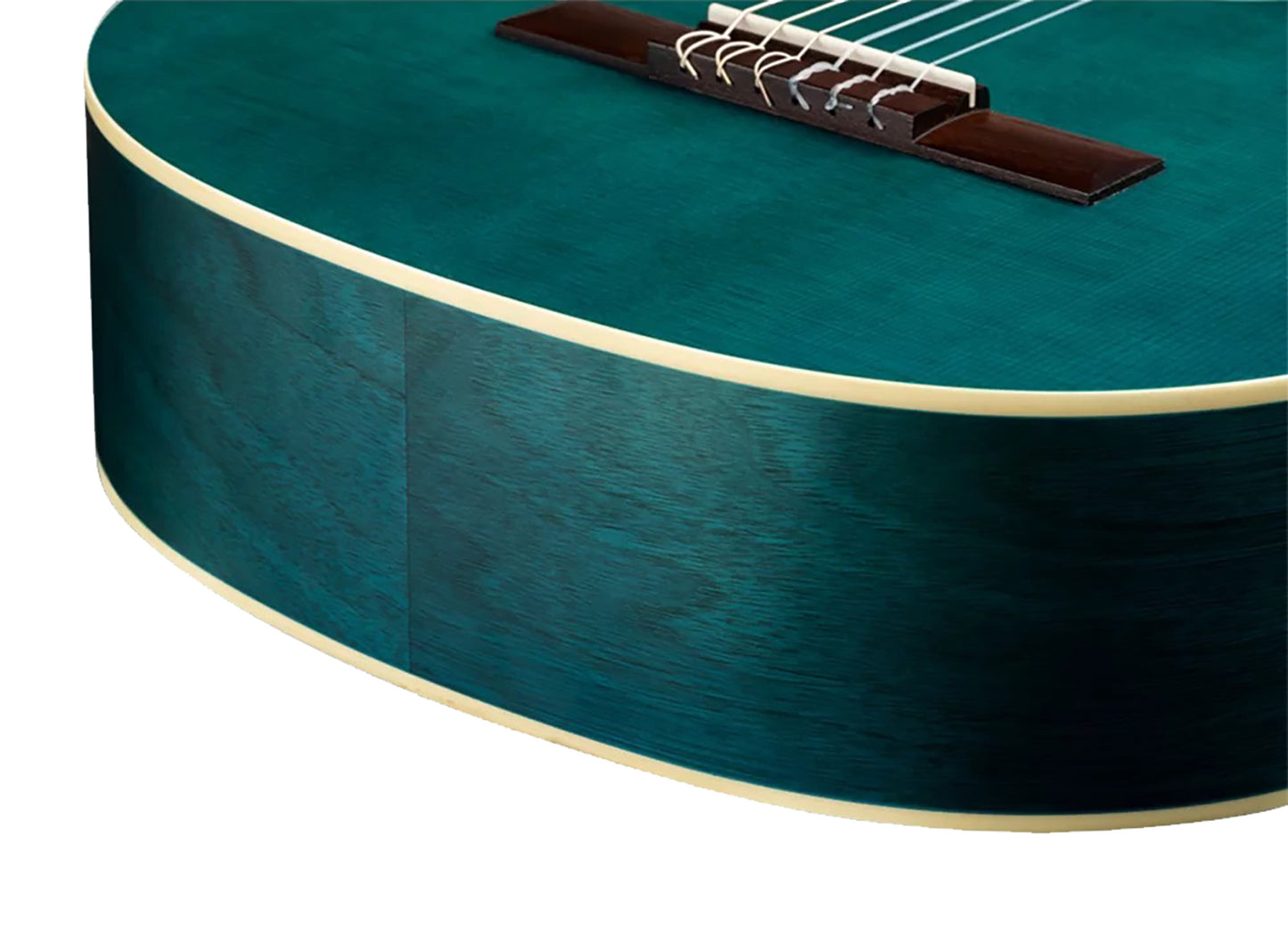 RST5MOC, table épicéa, fond & éclisses catalpa, touche & chevalet noyer, sillet 52 mm, diapason 650 mm, bleu océan satiné