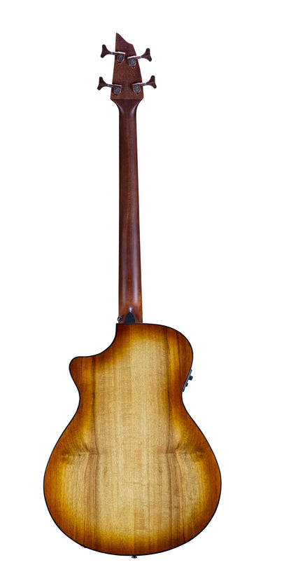 PURSUIT EXOTIC S CONCERTO BASSE AMBER CE, table myrtlewood massif, f/e myrtlewood, diapason 34", EQ Fishman Presys I, amber