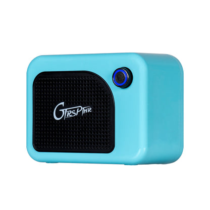 Amplificateur GCA5, 5W, HP 2.2", connexion Bluetooth, entrée Jack 6.35, fonctionne sur batterie, bleu