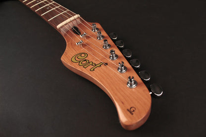 G260CS, corps aulne, manche érable"roasted", touche pau ferro, 2 micros simples et 1 double Voiced Tone, sunburst 3 tons