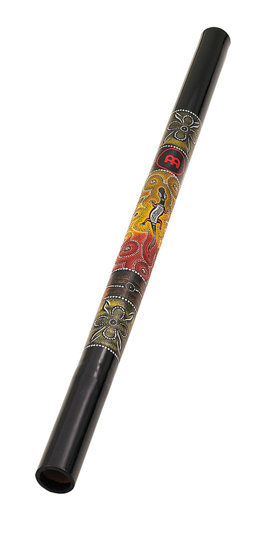 Didgeridoo bambou 120 cm, accord en Mi, noir avec motifs