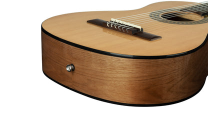 Ortega Picker Pack : guitare 3/4 avec table épicéa, housse, support, accordeur, sangle, jeu de cordes et médiators, naturel