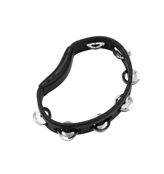 Tambourin Headliner ABS, demi-lune, 1 rangée de cymbales acier inoxydable, noir