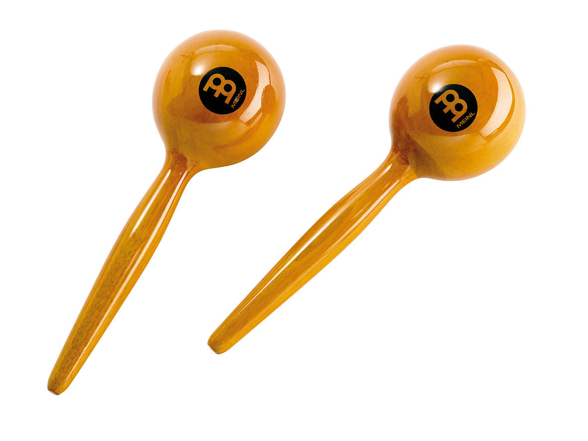 Paire de maracas modèle rond, ambre