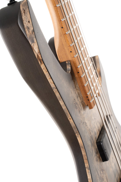 SPACE 5 BSDB, corps érable, table peuplier figuré, manche 7 pièces, micros et EQ Bartolini MK-1, naturel, housse