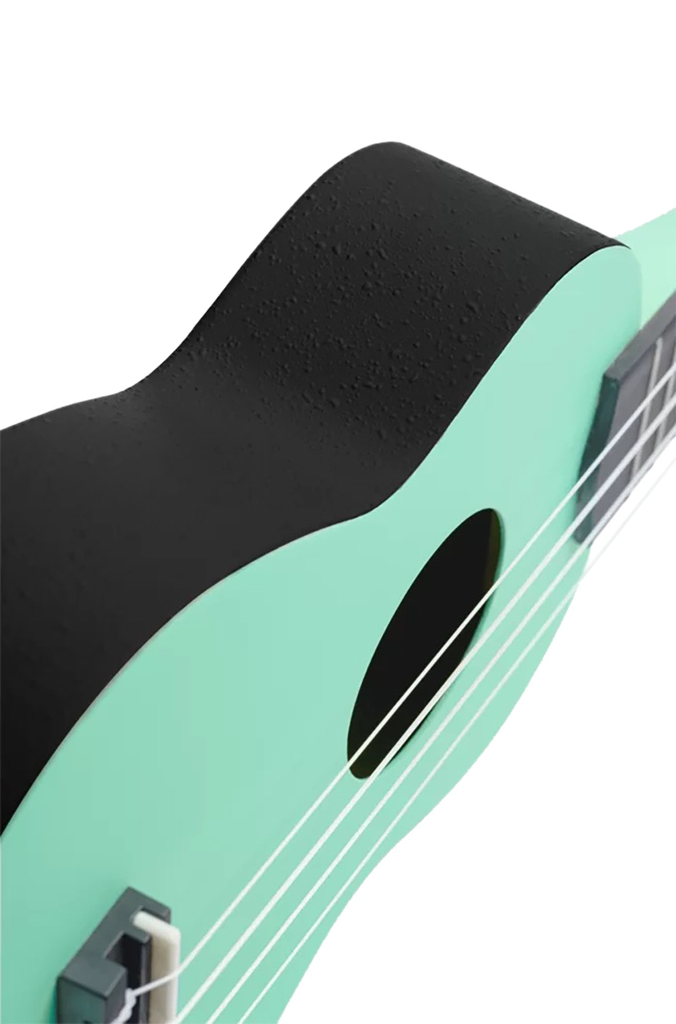 K2-CBM, pack ukulélé Soprano, table agathis, corps ABS galbé, manche okoumé, 12 frettes, accessoires, caribbean mint satiné