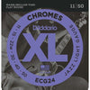 D'Addario Chromes ECG24 Jazz Light 11-50 Filet Plat