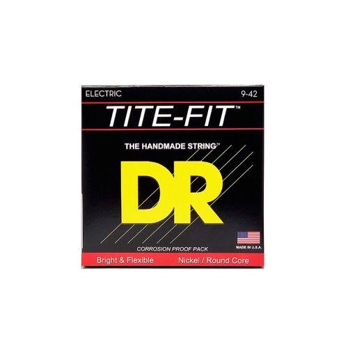 DR Tite-Fit Cordes Guitare Électrique Light 9-42