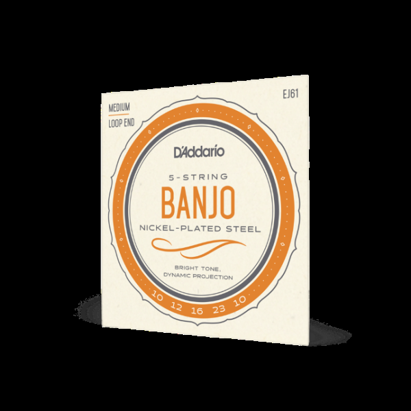 D'Addario EJ61 Banjo 5 cordes 10-23 Medium