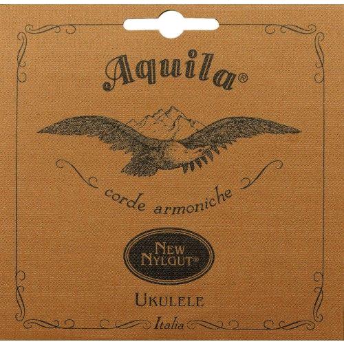 Aquila Jeu de cordes Ukulélé Concert "Low G", en Nylgut