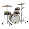 PDP by DW Shellset New Yorker  Daru Jones Signature  Yellow to Black Sparkle Fade
