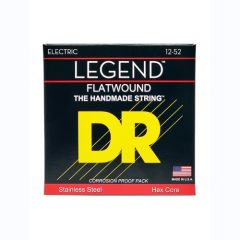 DR Legend Polished Flatwound Cordes Guitare Électrique Medium 12-52