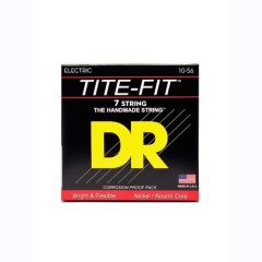 DR Tite-Fit Nickel Plated Cordes Guitare Électrique 7 Cordes Medium 10-56