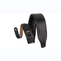 Levy's Sangle cuir  rembourréeavec rebord de confort Black