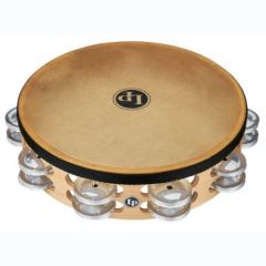 Latin Percussion Tambourins Pro 10in Double Row With Head LP384-BB 10" Laiton/Bronze